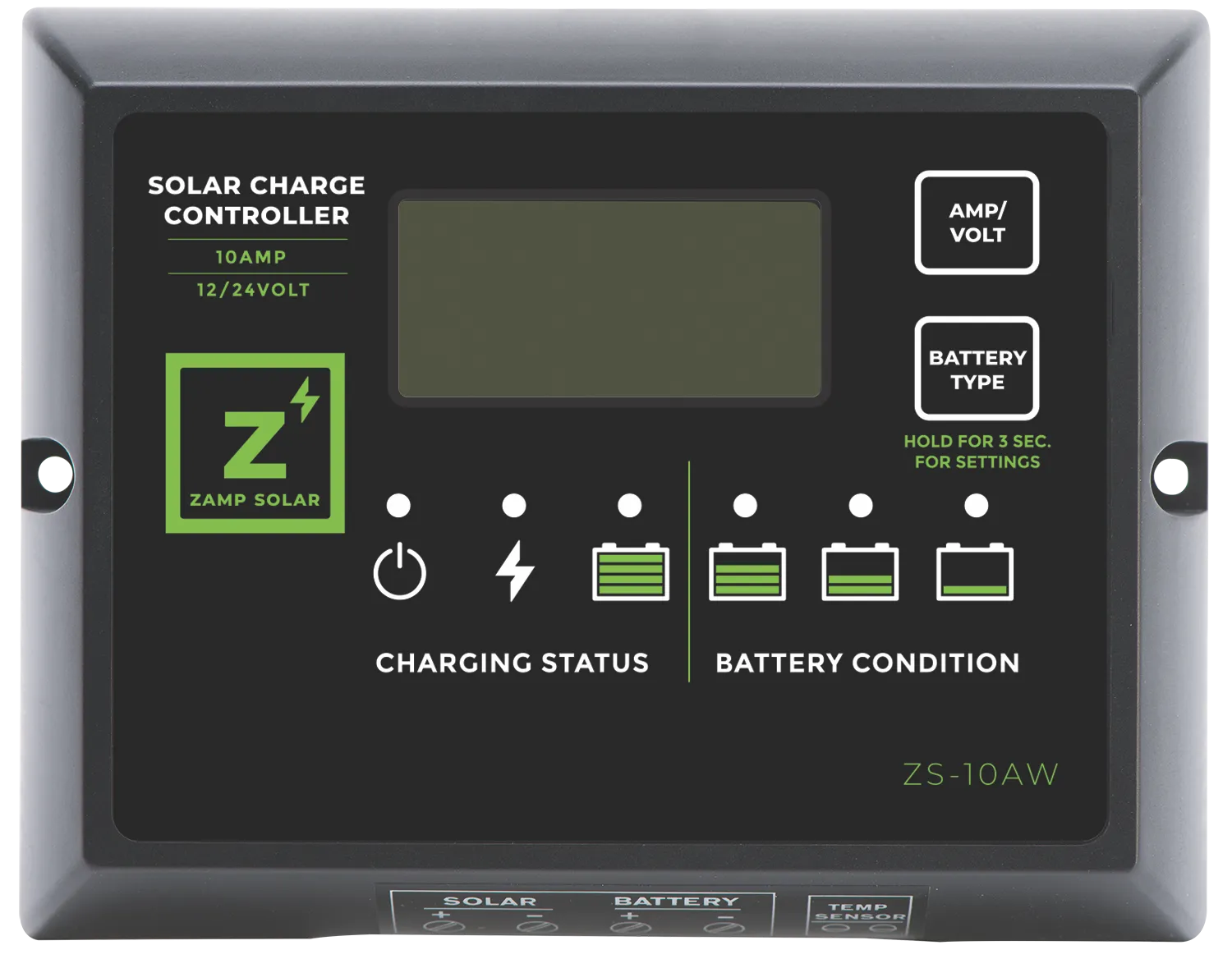 10 Amp 5-Stage PWM Charge Controller