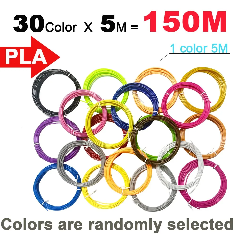 10/20 Rolls 10M Diameter  PLA Filament For 3D Pen Printing Material 1.75mm 200M No Smell Safety Plastic Refill for 3D Printer Pen