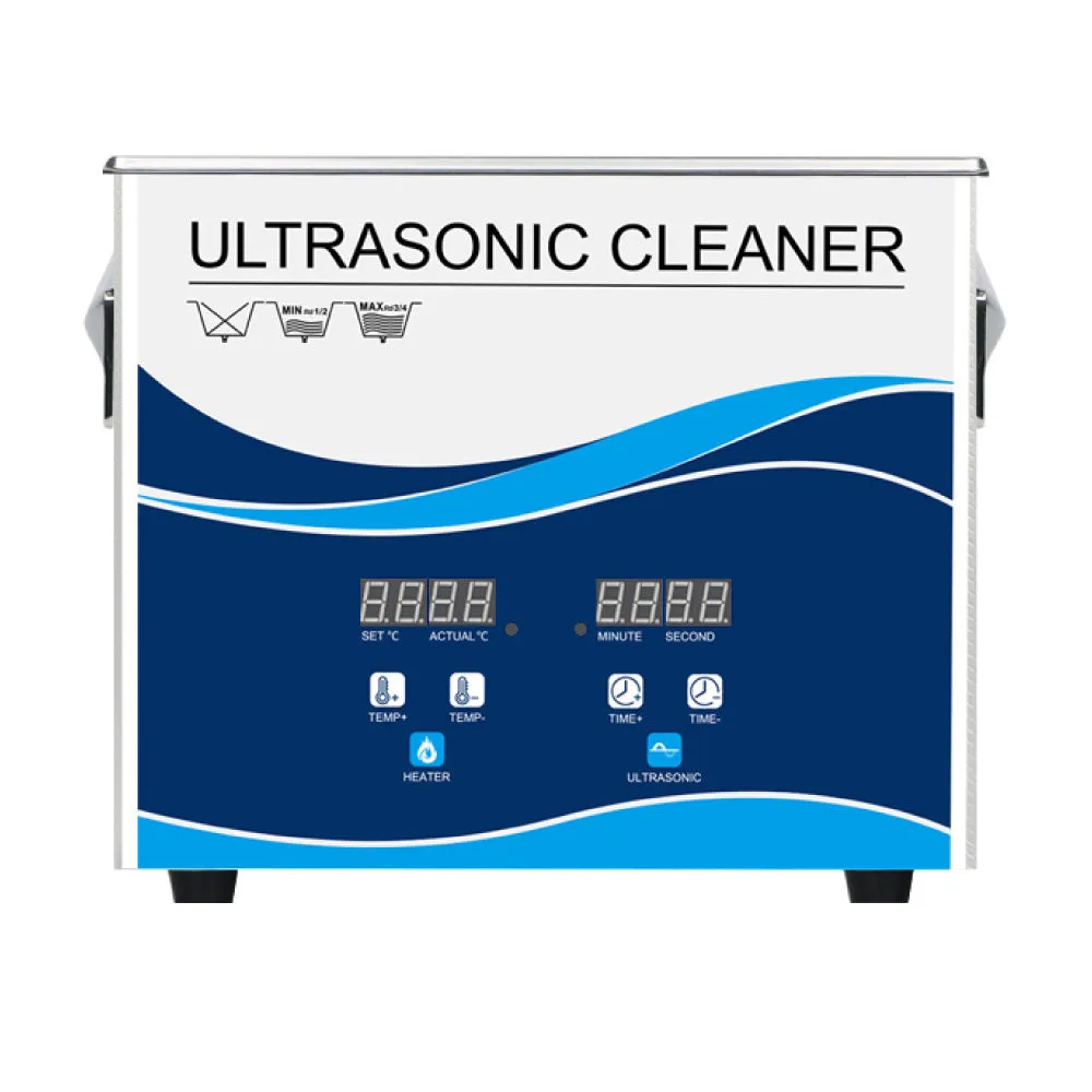 3.2L Digital Ultrasonic Cleaner Jewelry Ultra Sonic Bath Degas Parts Cleaning