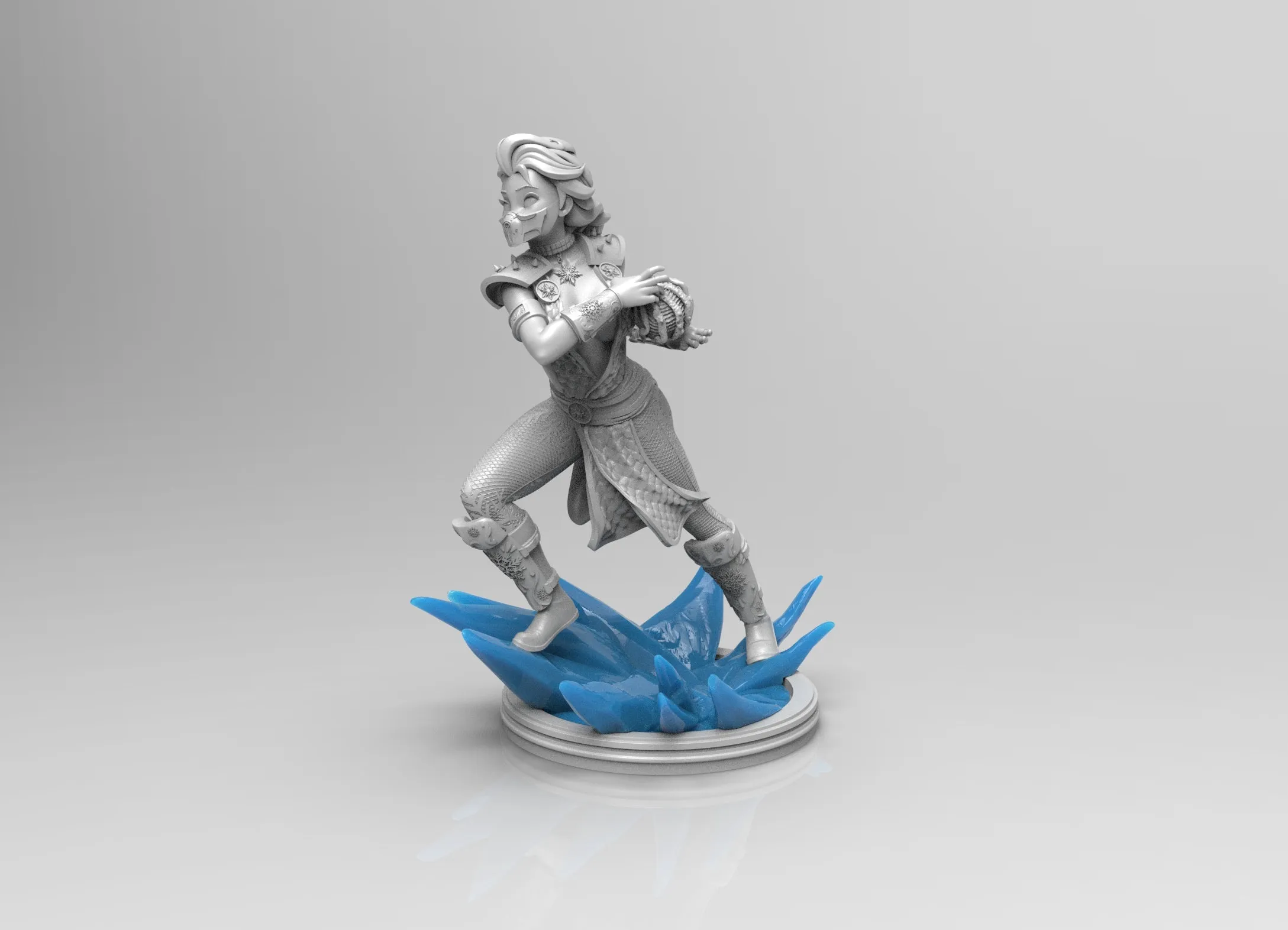 A228 - Mix fans art design, Subzero crossover Frozen, STL 3D model design print download file