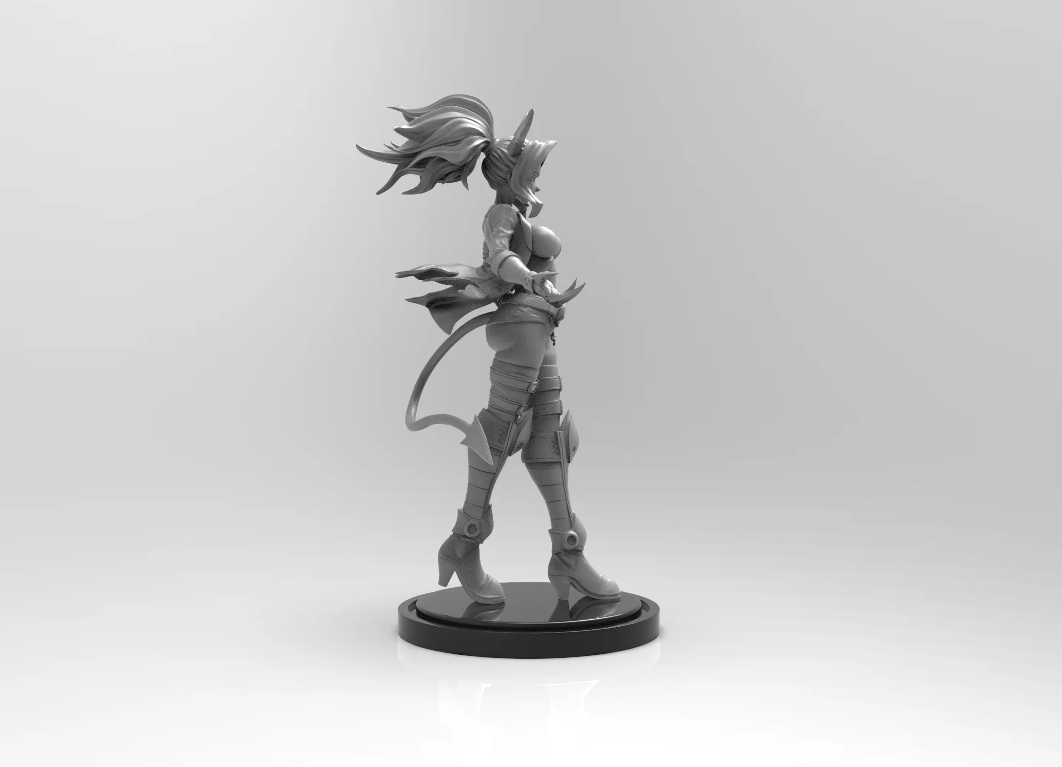 A232 - Character design statue, Helltaker Girl, STL 3D model design print download file