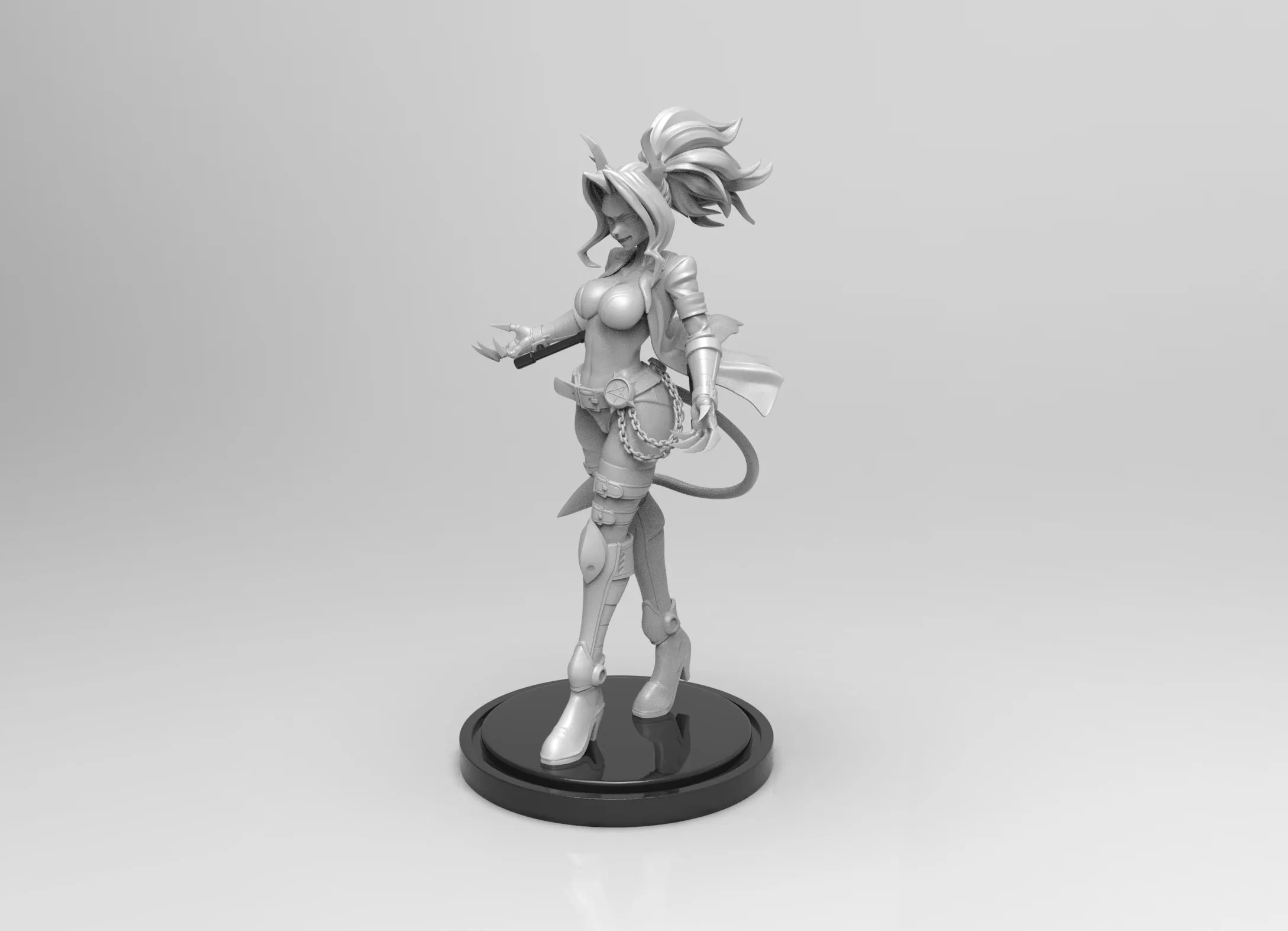 A232 - Character design statue, Helltaker Girl, STL 3D model design print download file