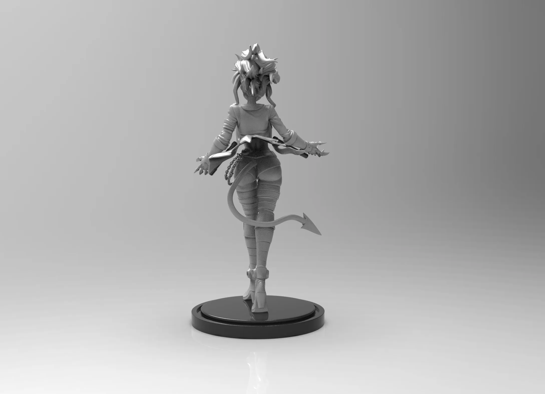 A232 - Character design statue, Helltaker Girl, STL 3D model design print download file