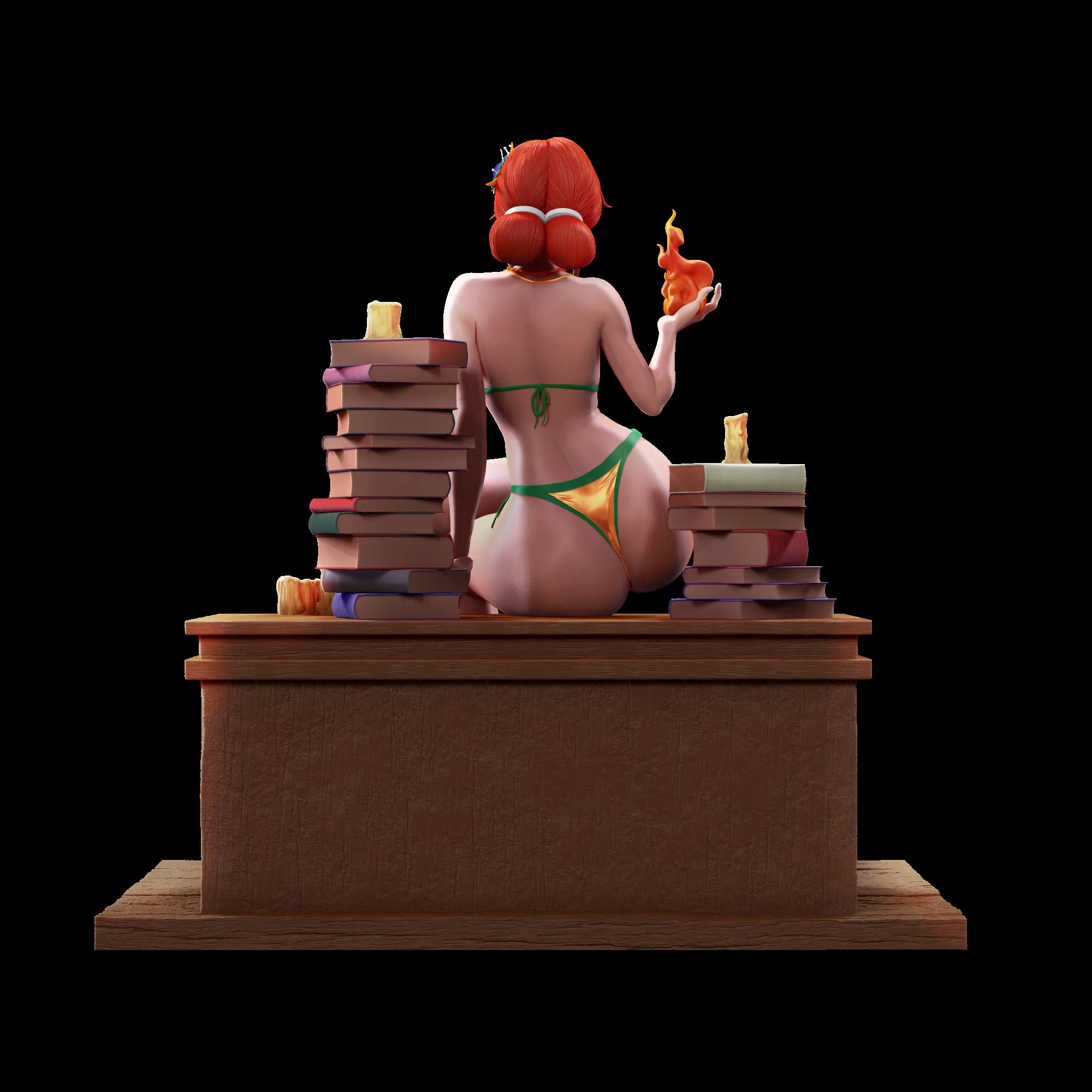 A235 - NSFW Games character design, The witchers hot girls, STL 3D model design print download files