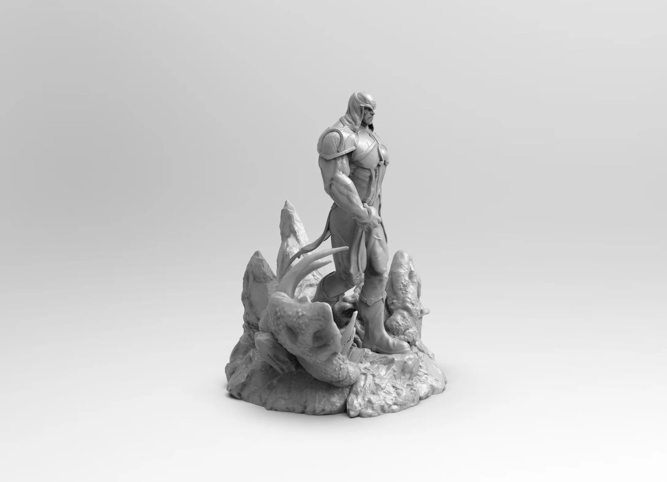 A241 - Comic character design, Drak seid the muscle guys, STL 3D model design print download file