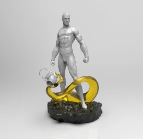 A245 - Comic character design, The Siniestro Lantern gold, STL 3D model design print download files