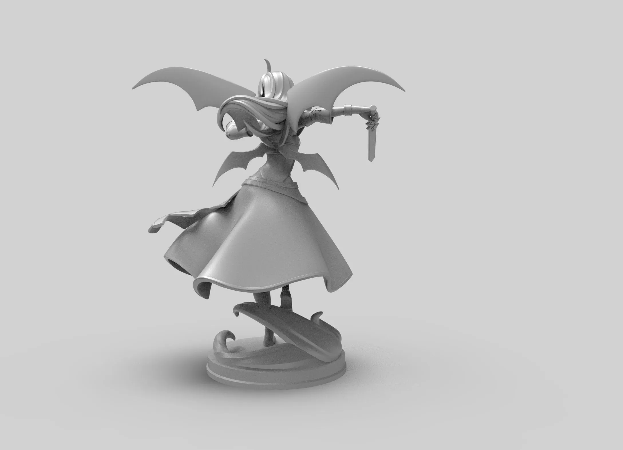 A270 - female character design. The Yuki Kono statue, STL 3D model design print download files