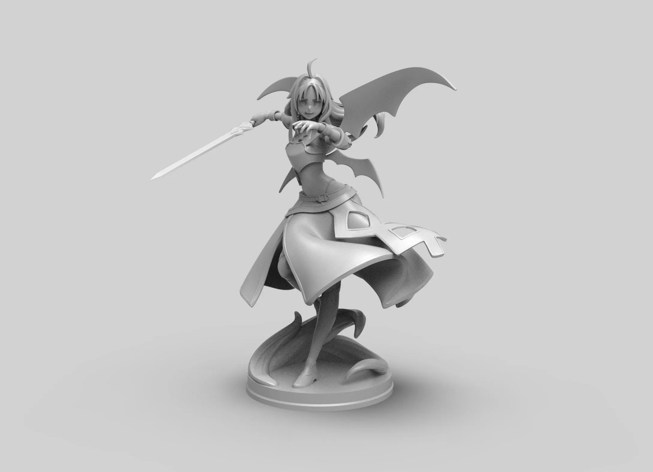 A270 - female character design. The Yuki Kono statue, STL 3D model design print download files