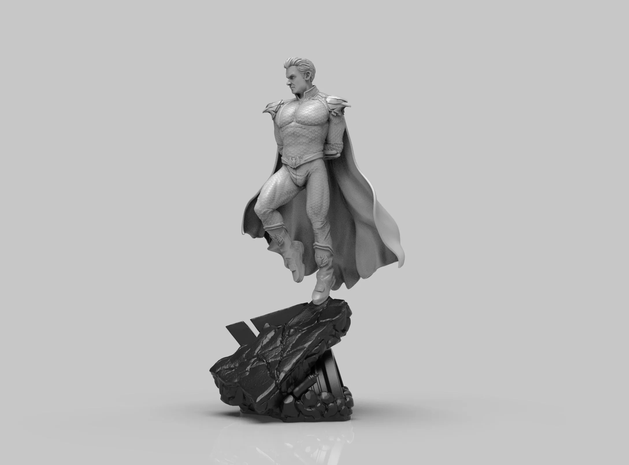 A289 - comic character design, The Home lander design statue, STL 3D model design print download files