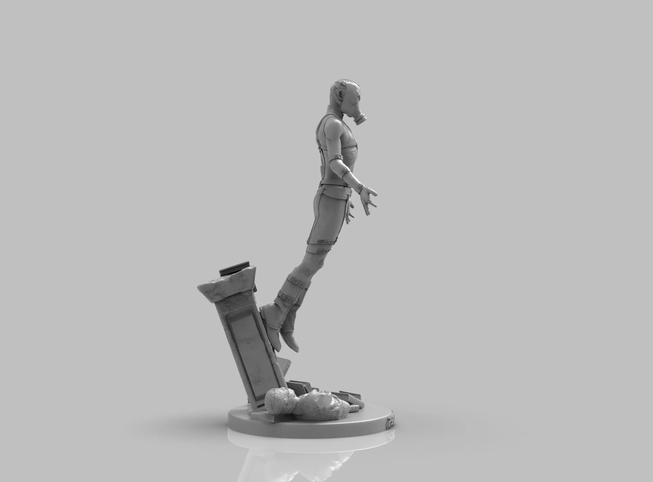 A291 - Games Character design, MGS The Psycho mantis, STL 3D model design print download files