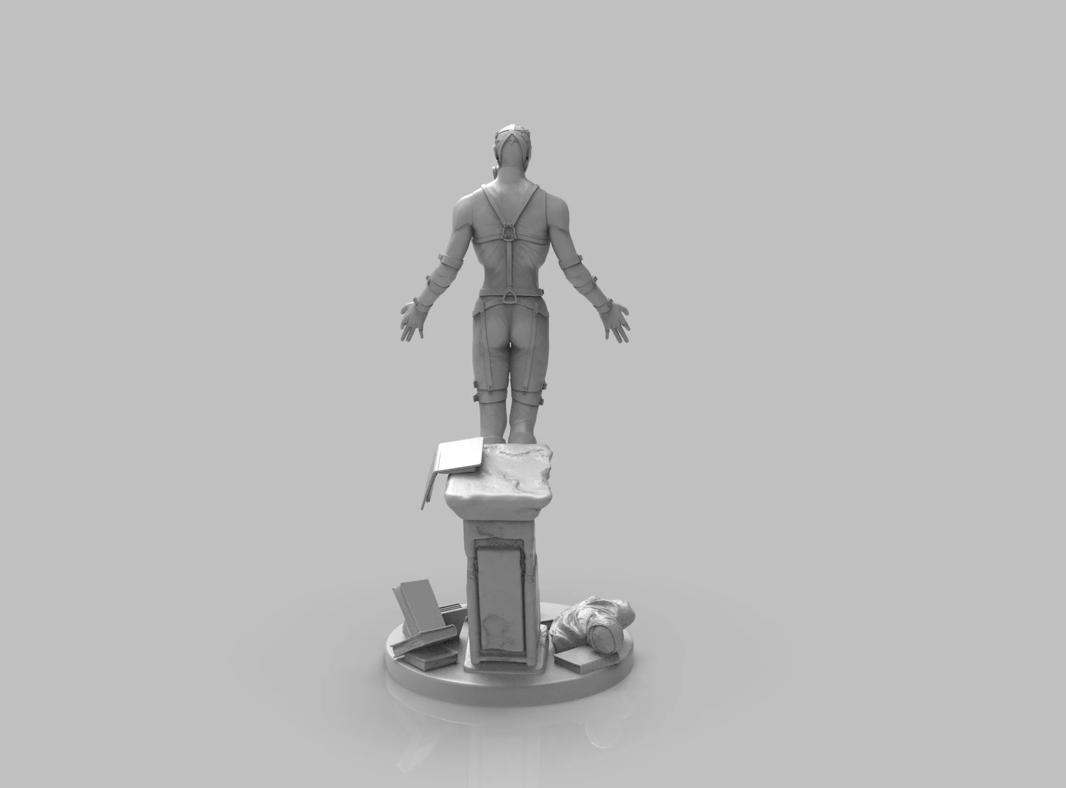 A291 - Games Character design, MGS The Psycho mantis, STL 3D model design print download files