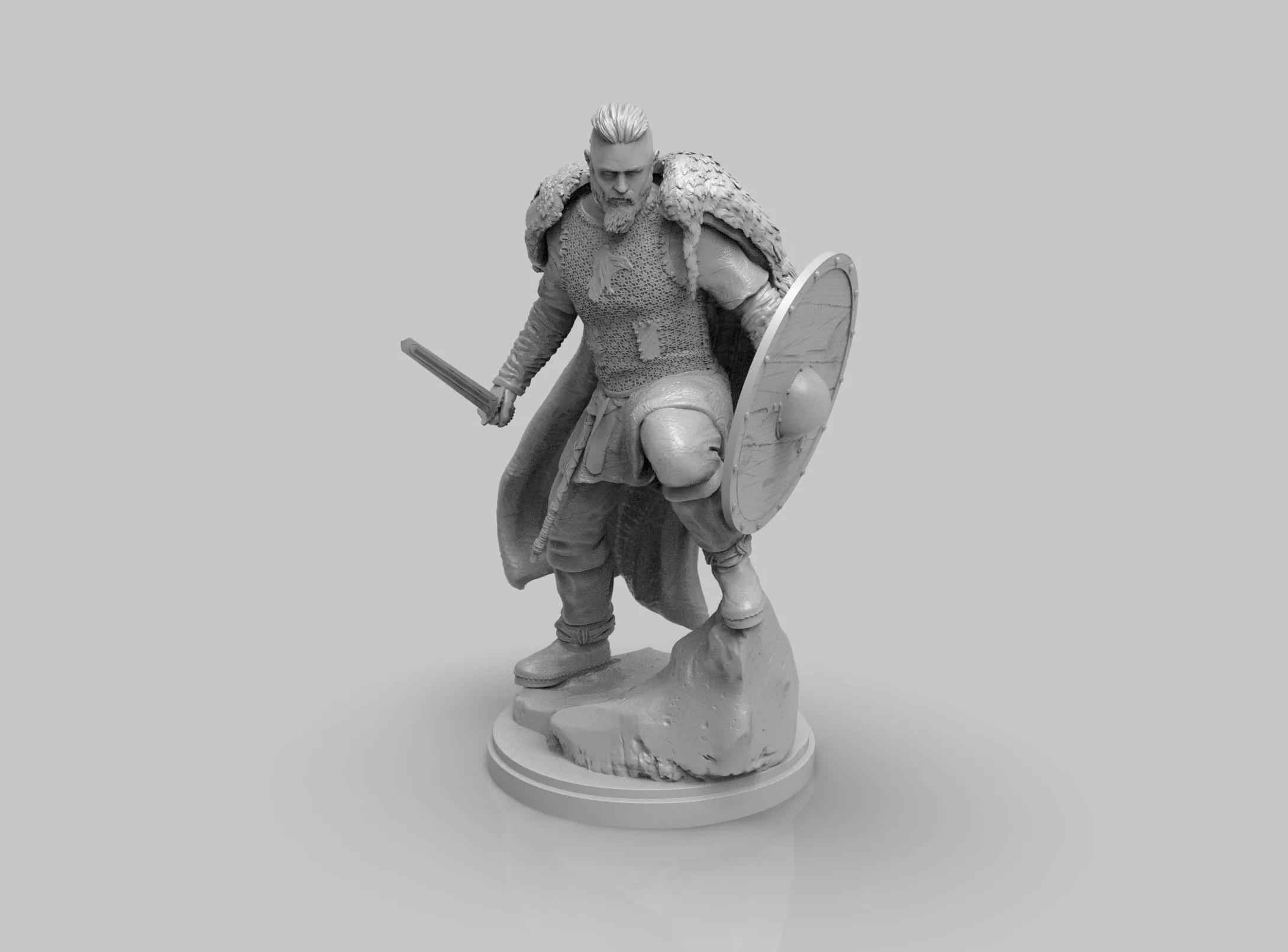 A293 - Movie character design, Drama Character Ragnar the viking, STL 3D model design print download files