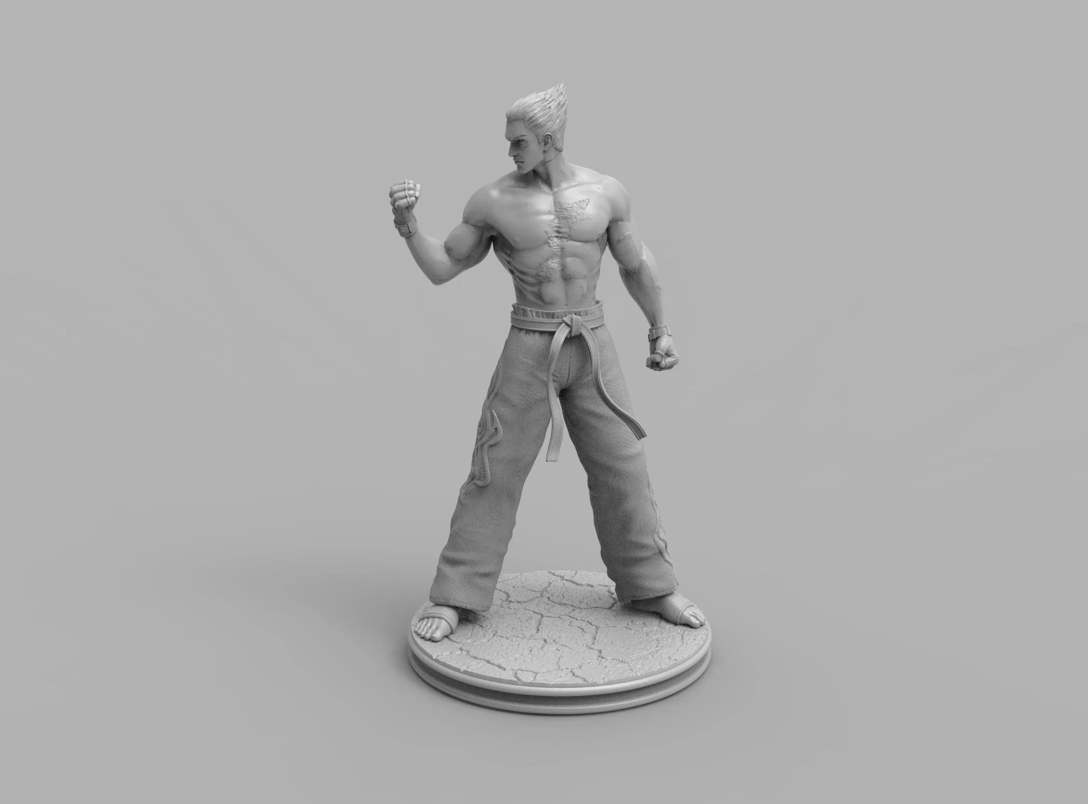 A298 - Games character design, Tekken character kazuya, STL 3D model design print download files