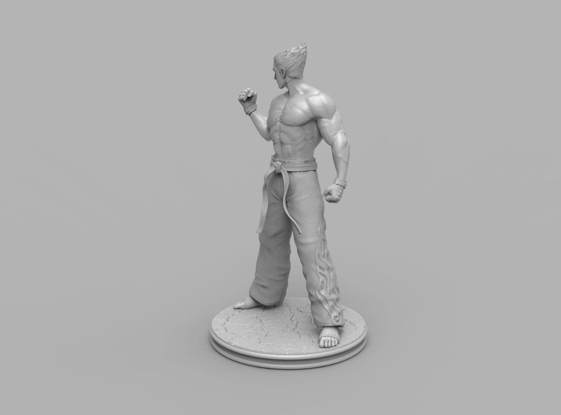 A298 - Games character design, Tekken character kazuya, STL 3D model design print download files