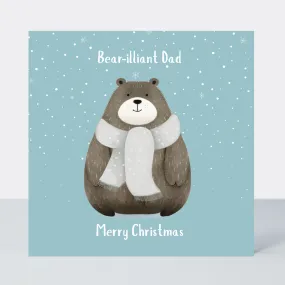 Bear-illiant Dad Christmas Card