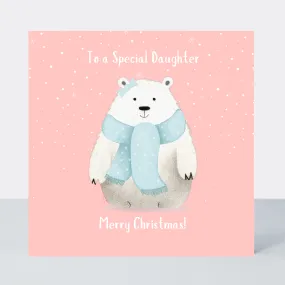 Bear-illiant Daughter Christmas Card