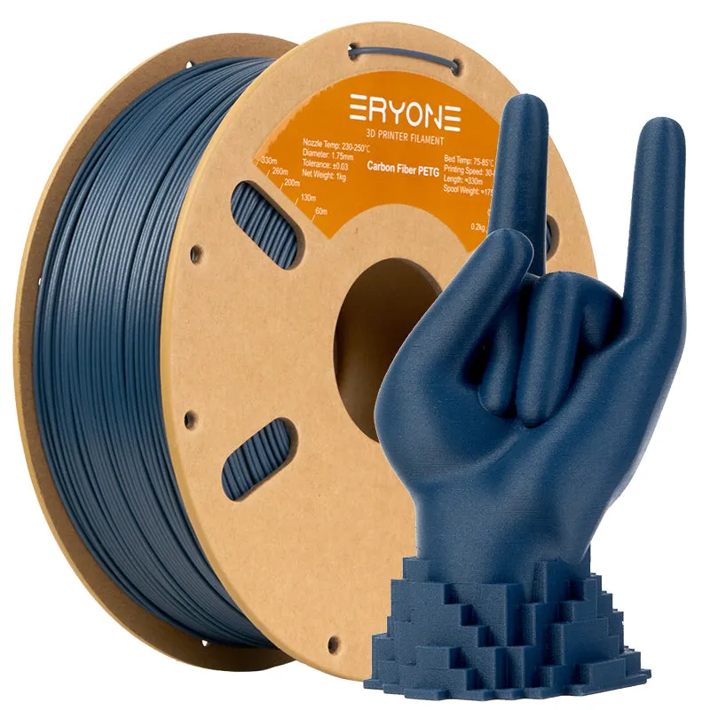 Bundle Sale- ERYONE PETG&Carbon Fiber PETG 3D Filament 1kg  FREE SHIPPING(MOQ:10 rolls,can mix color)