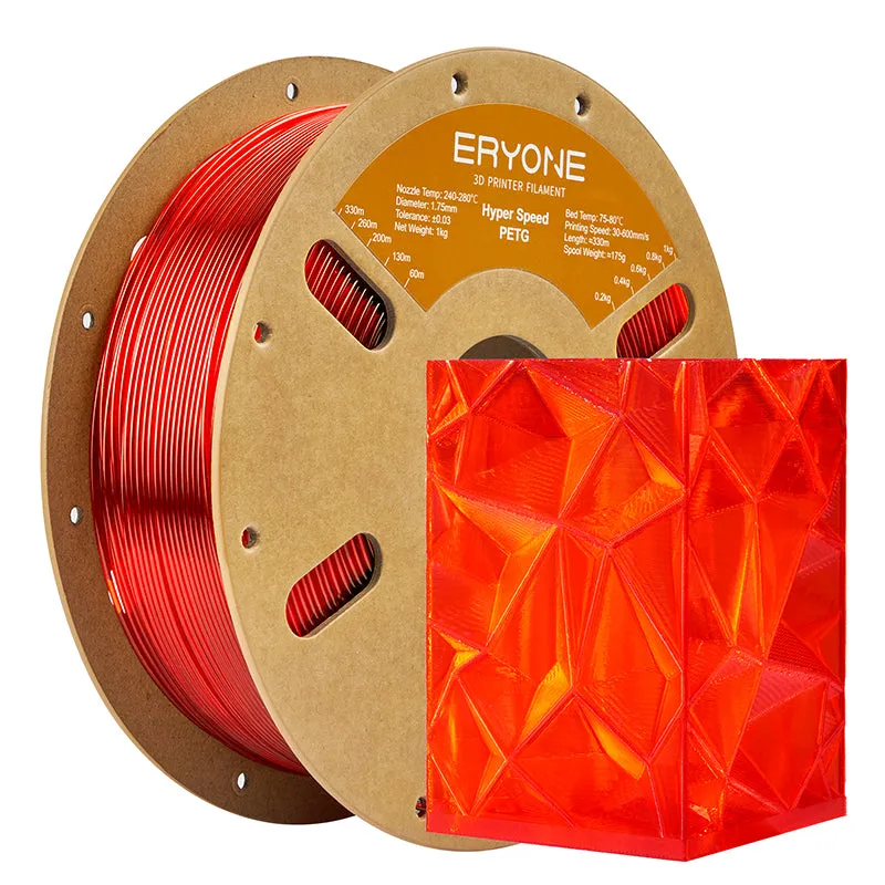 Bundle Sale- ERYONE PETG&Carbon Fiber PETG 3D Filament 1kg  FREE SHIPPING(MOQ:10 rolls,can mix color)