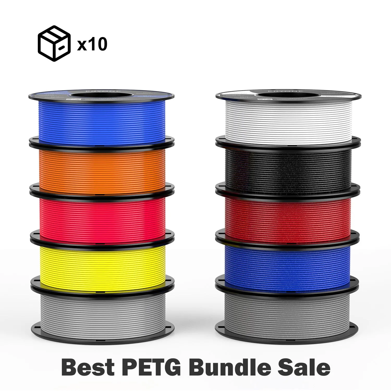 Bundle Sale- ERYONE PETG&Carbon Fiber PETG 3D Filament 1kg  FREE SHIPPING(MOQ:10 rolls,can mix color)