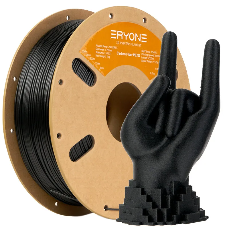 Bundle Sale- ERYONE PETG&Carbon Fiber PETG 3D Filament 1kg  FREE SHIPPING(MOQ:10 rolls,can mix color)