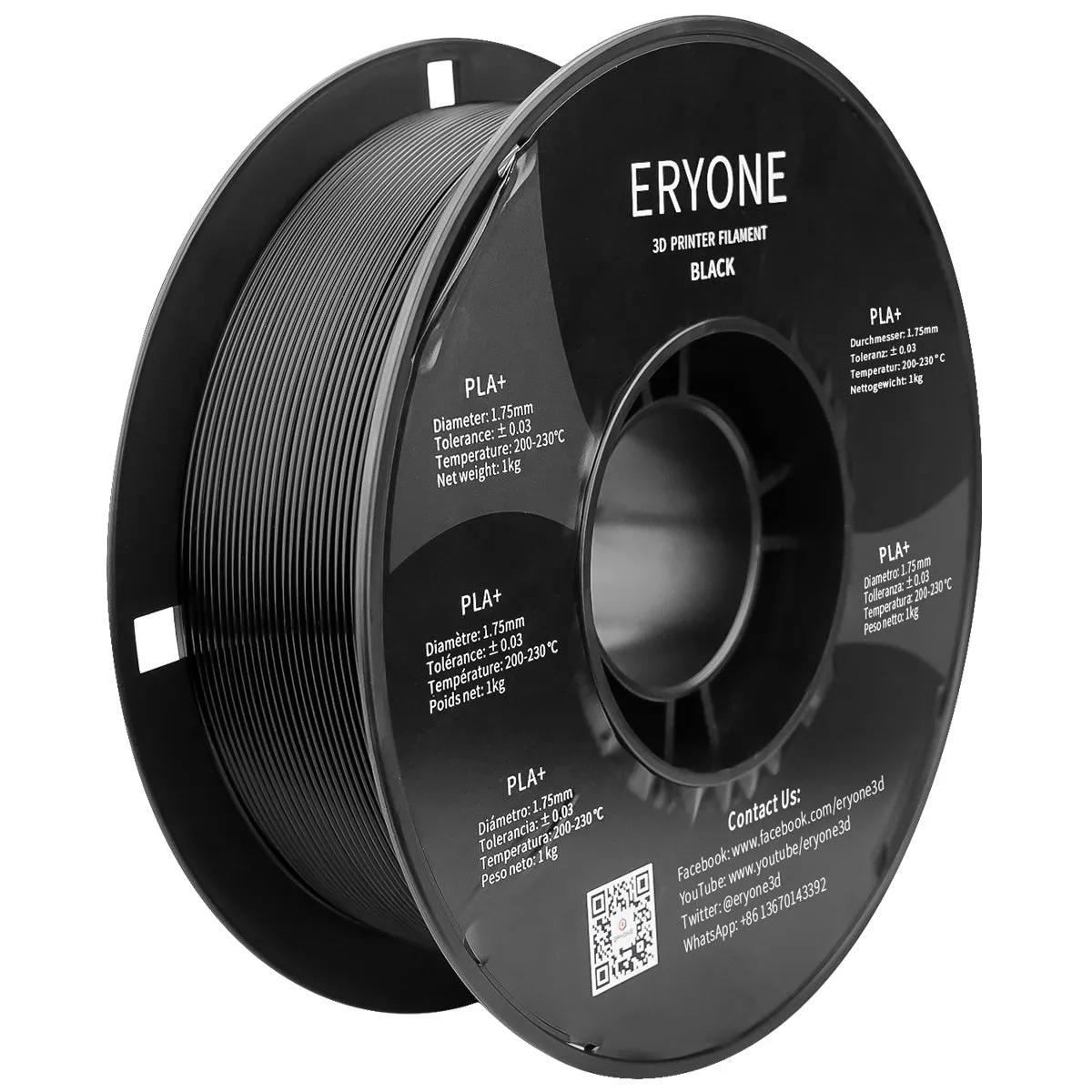 Bundle Sale- ERYONE PLA  3D Filament 1kg  FREE SHIPPING(MOQ:10 rolls,can mix color)