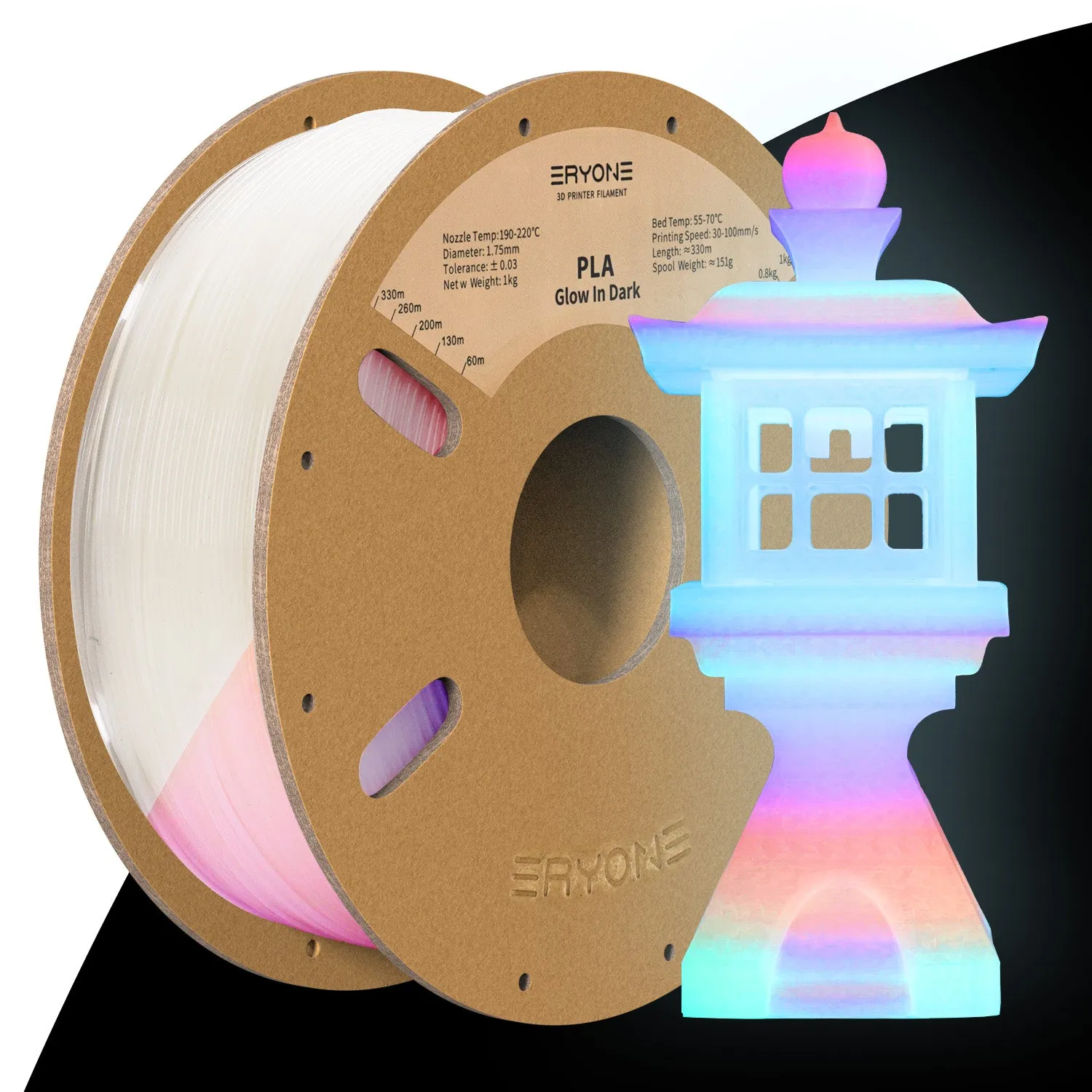 Bundle Sale- ERYONE Special PLA 3D Filament 1kg  FREE SHIPPING(MOQ:3 rolls,mixable )