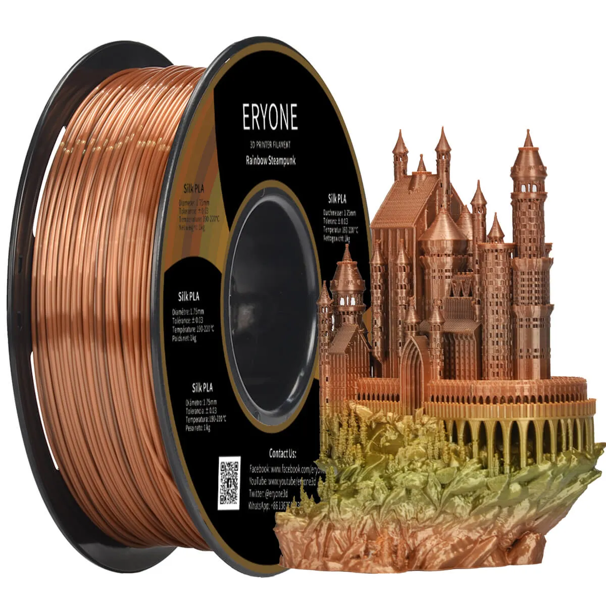 Bundle Sale- ERYONE Special PLA 3D Filament 1kg  FREE SHIPPING(MOQ:3 rolls,mixable )