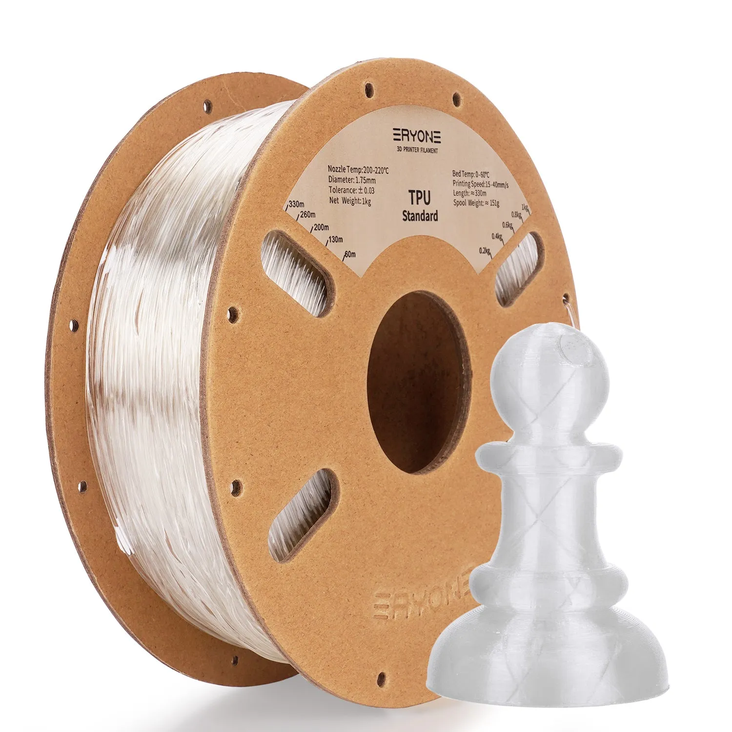 Bundle Sale- ERYONE TPU 3D Filament 0.5kg&1kg  FREE SHIPPING(MOQ:10 rolls,can mix color)