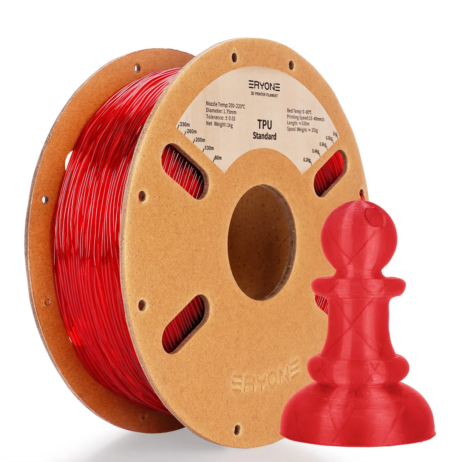 Bundle Sale- ERYONE TPU 3D Filament 0.5kg&1kg  FREE SHIPPING(MOQ:10 rolls,can mix color)