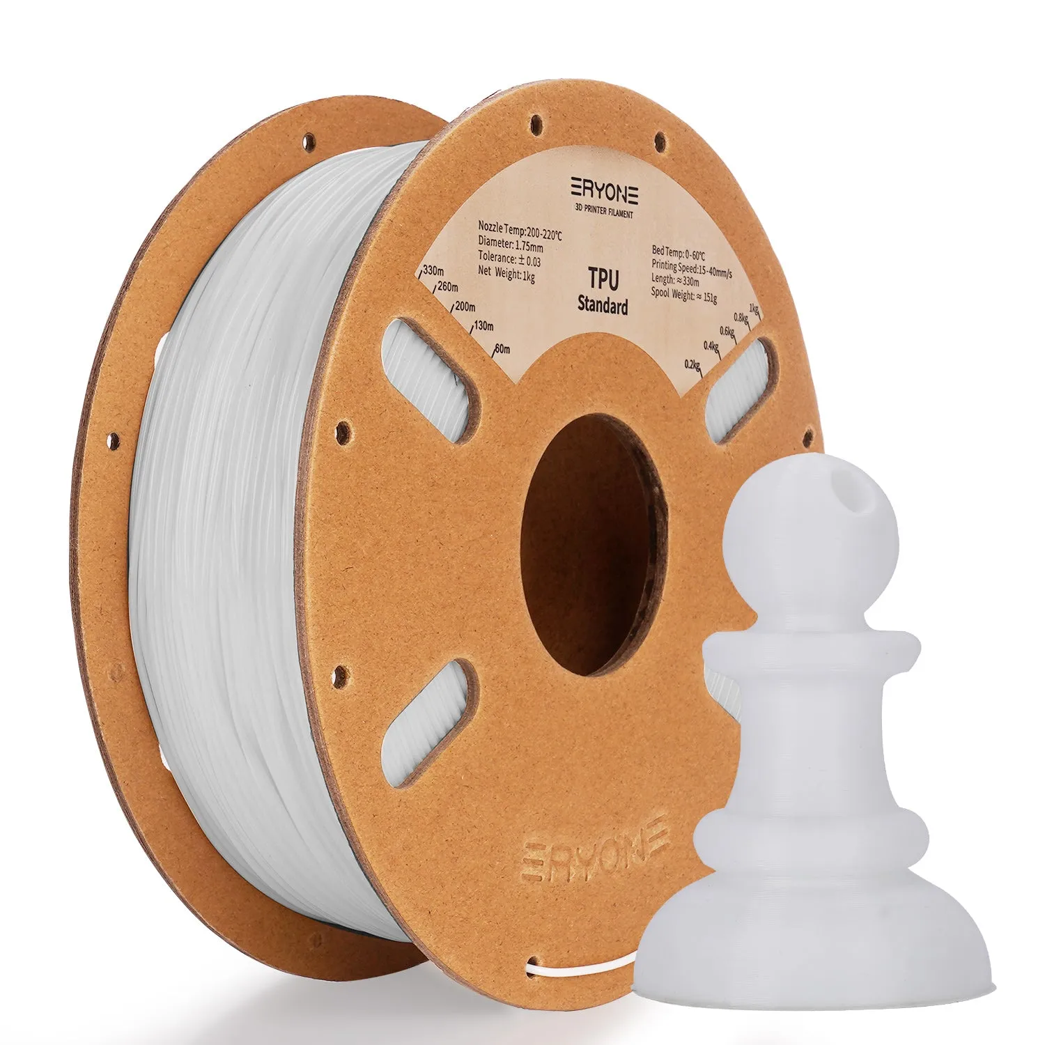 Bundle Sale- ERYONE TPU 3D Filament 0.5kg&1kg  FREE SHIPPING(MOQ:10 rolls,can mix color)