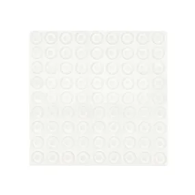 Clear Anti-Slip Rubber Bumpers for Hanging Pictures - ½” (12.7mm) Diameter and .140” (3.5mm) in Height