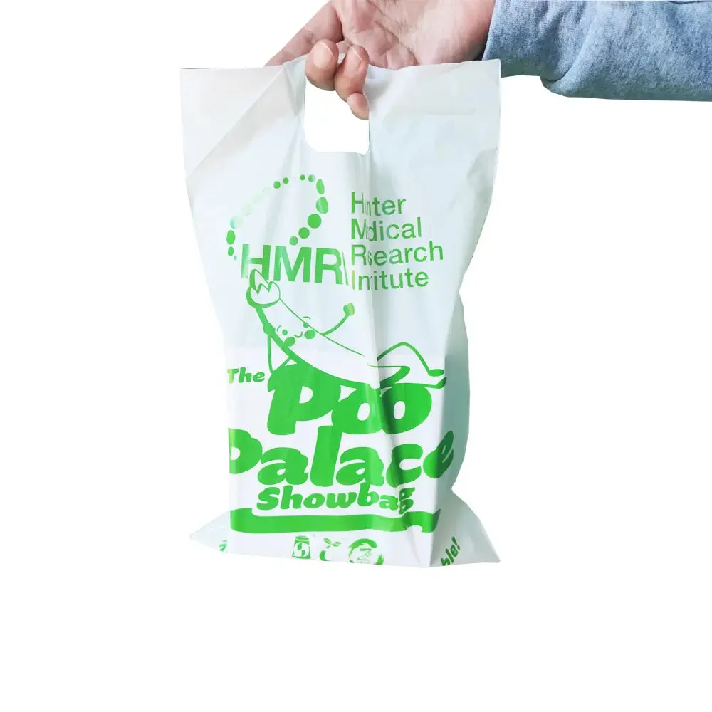 Custom 100% Sustainable, Compostable Biodegradable Shopping Bags, produce bags and packaging