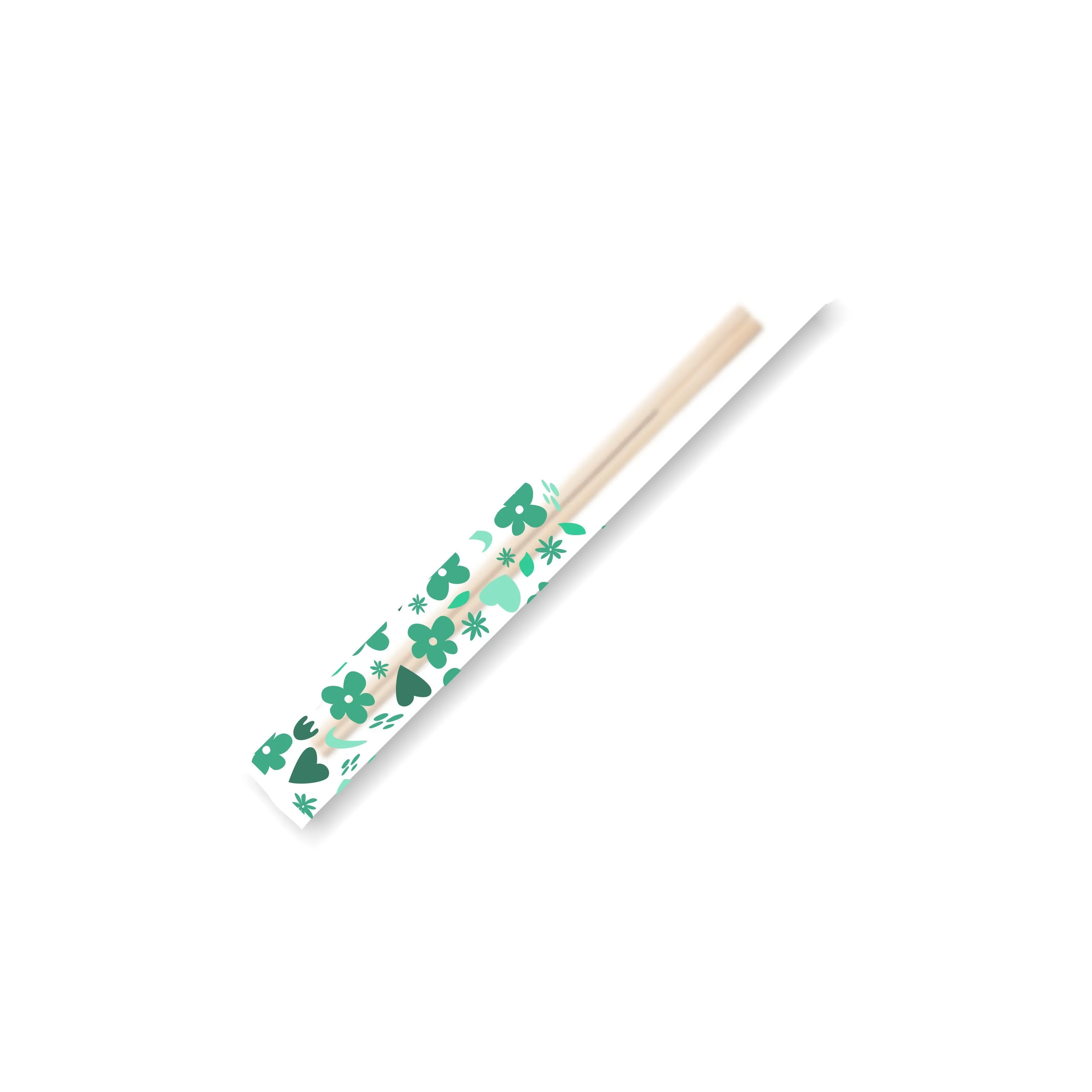 Custom Print Bamboo Chopsticks With Paper Sleeve