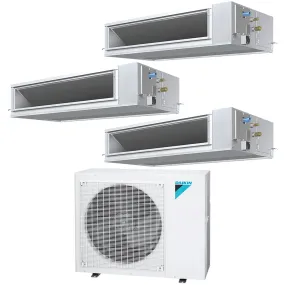 Daikin 3-Zone Concealed Ducted Hyper Heat Mini-Split 36000 BTU Heat Pump Air Conditioner 12k   12k   24k - 15.9 SEER2