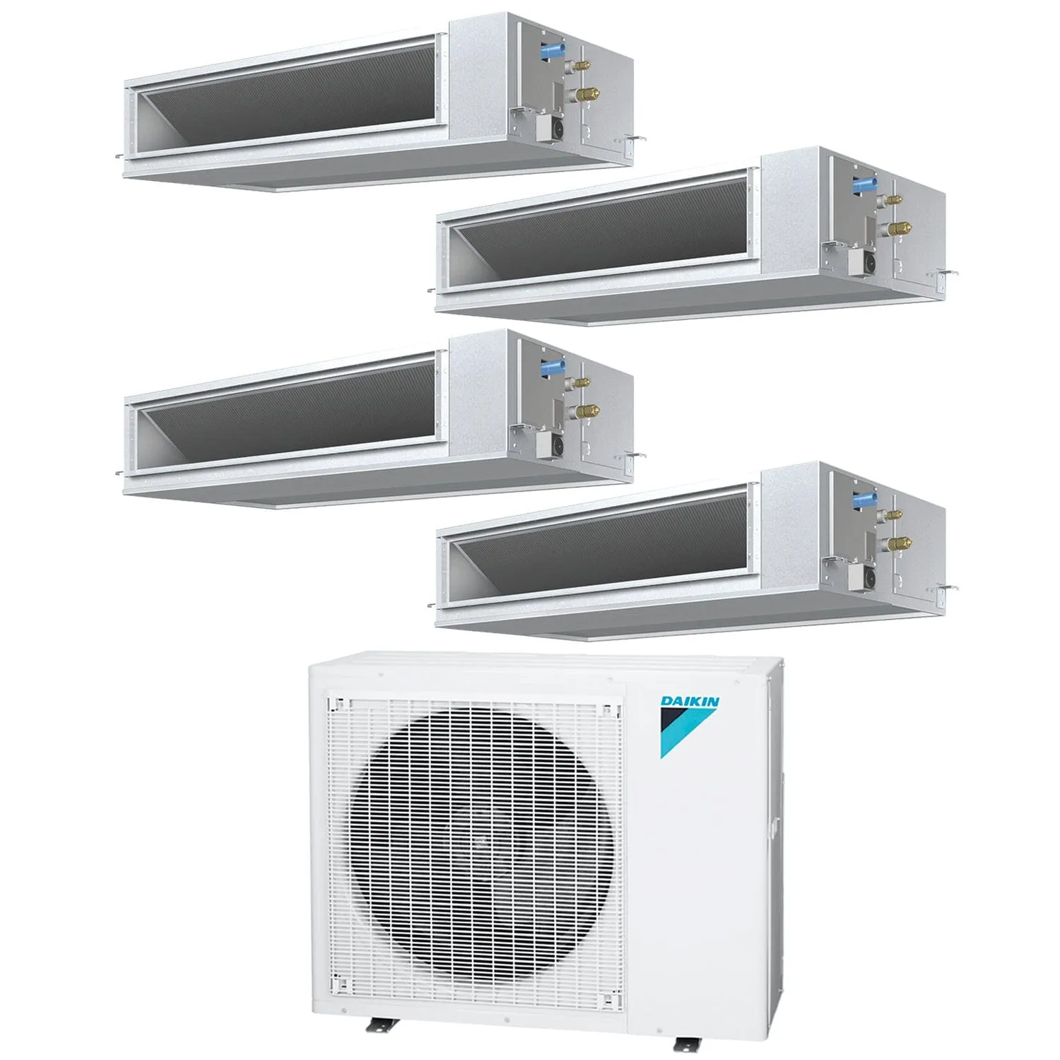 Daikin 4-Zone Concealed Ducted Hyper Heat Mini-Split 36000 BTU Heat Pump Air Conditioner 9k   9k   12k   18k - 15.9 SEER2