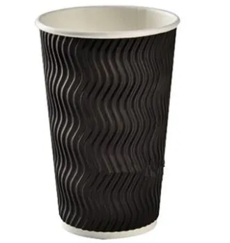 Disposable Coffee Paper Cup, Thickened Anti-Scalding Corrugated Paper Cup, Milk Tea Hot Drink Cup, Take-Away Cup