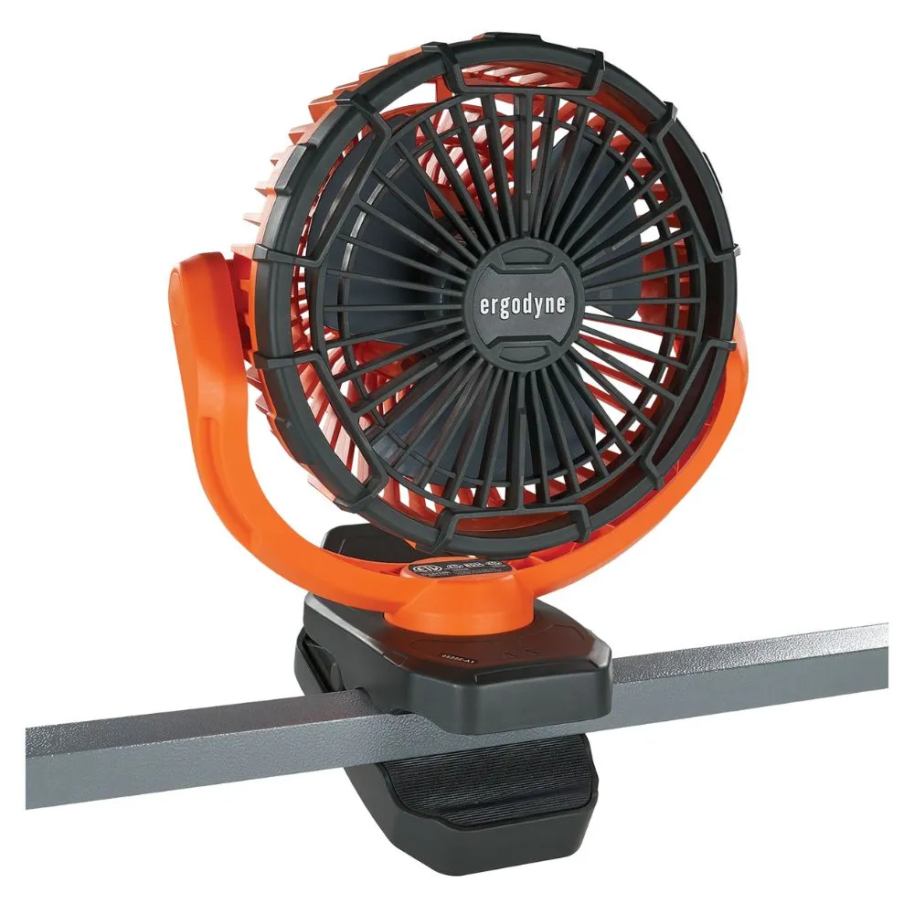 Ergodyne 12800 Chill-Its 6090 Rechargeable Portable Jobsite Fan