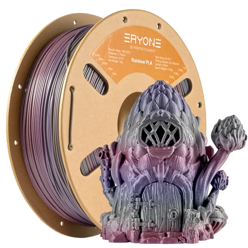 ERYONE 1.75mm 1kg/2.2lbs CLASSICAL RAINBOW PLA FILAMENT