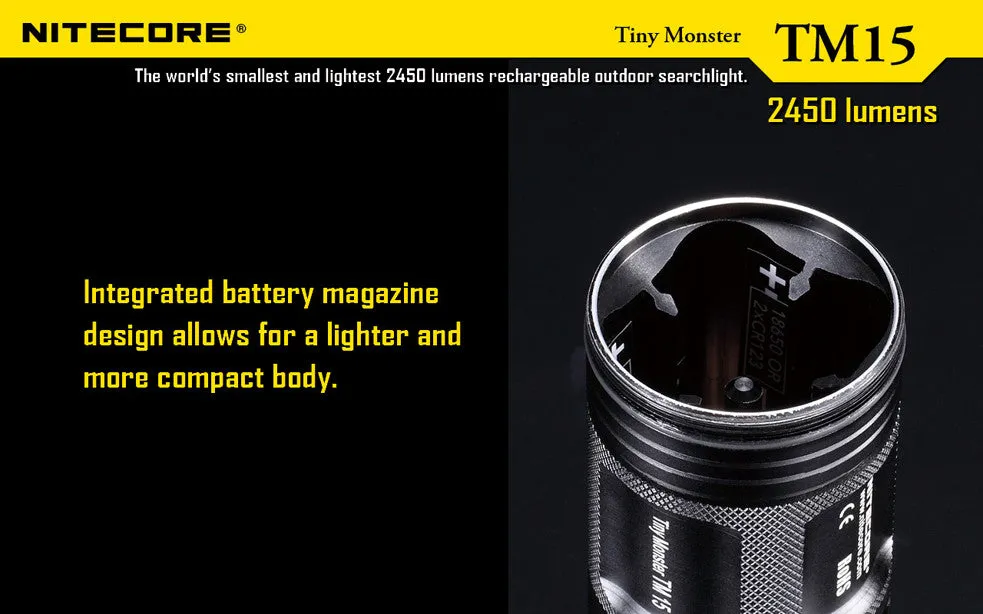 NiteCore TM15 Tiny Monster 2450 Lumen LED Flashlight