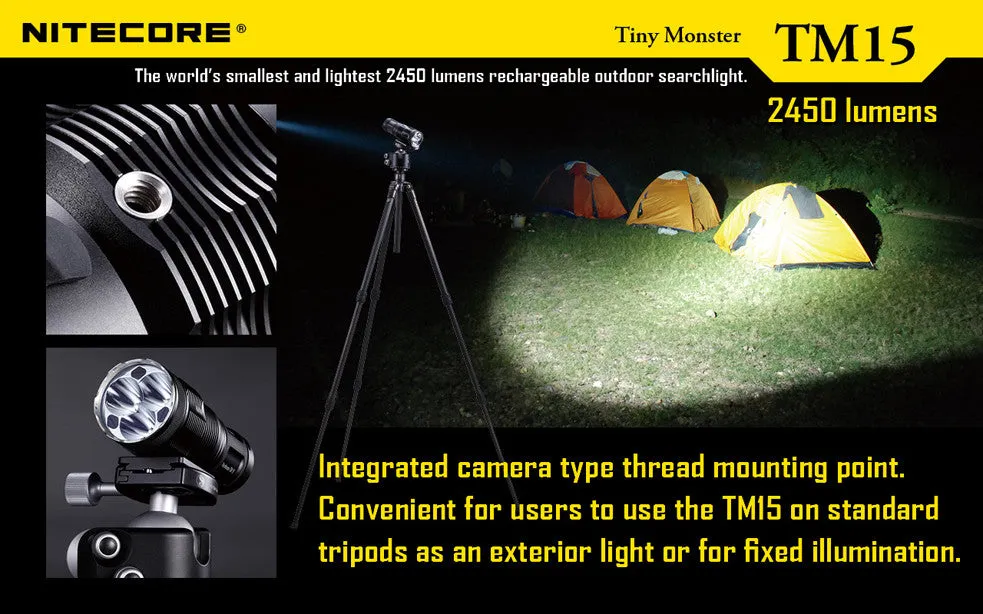 NiteCore TM15 Tiny Monster 2450 Lumen LED Flashlight