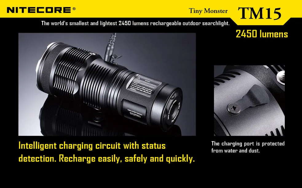 NiteCore TM15 Tiny Monster 2450 Lumen LED Flashlight