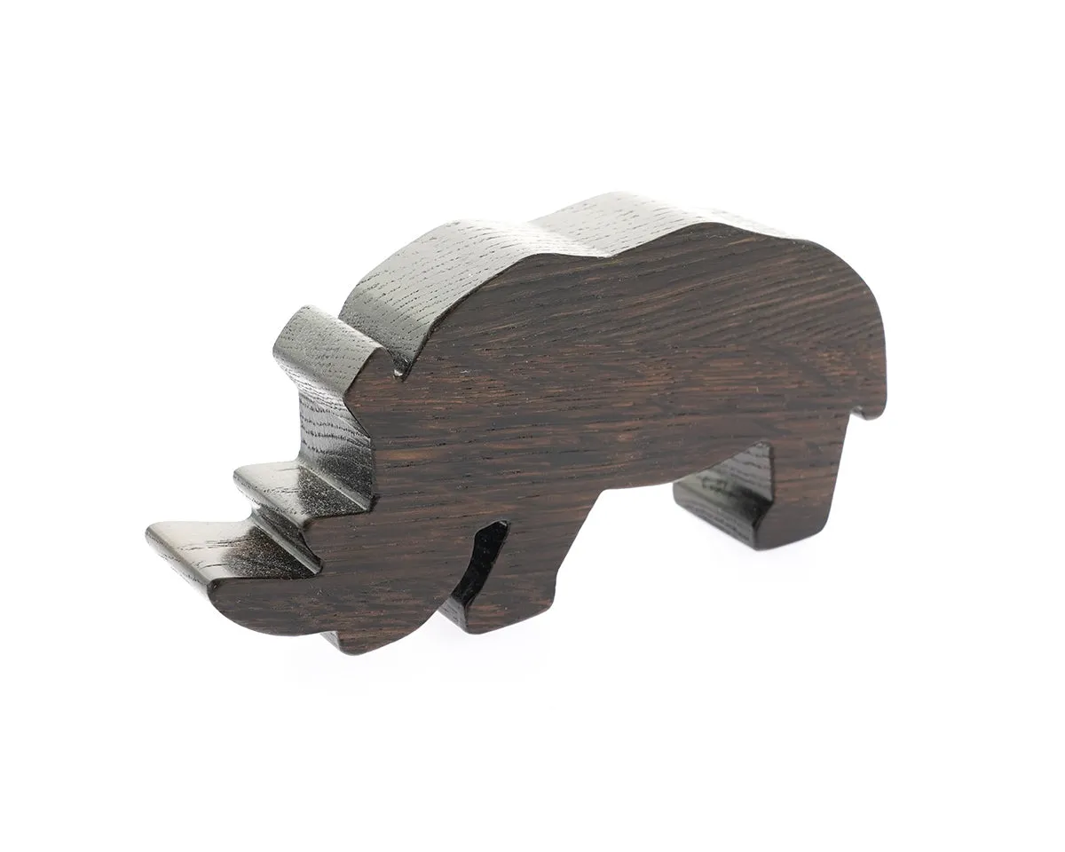 O_wow Handmade Dark Oak Rhino