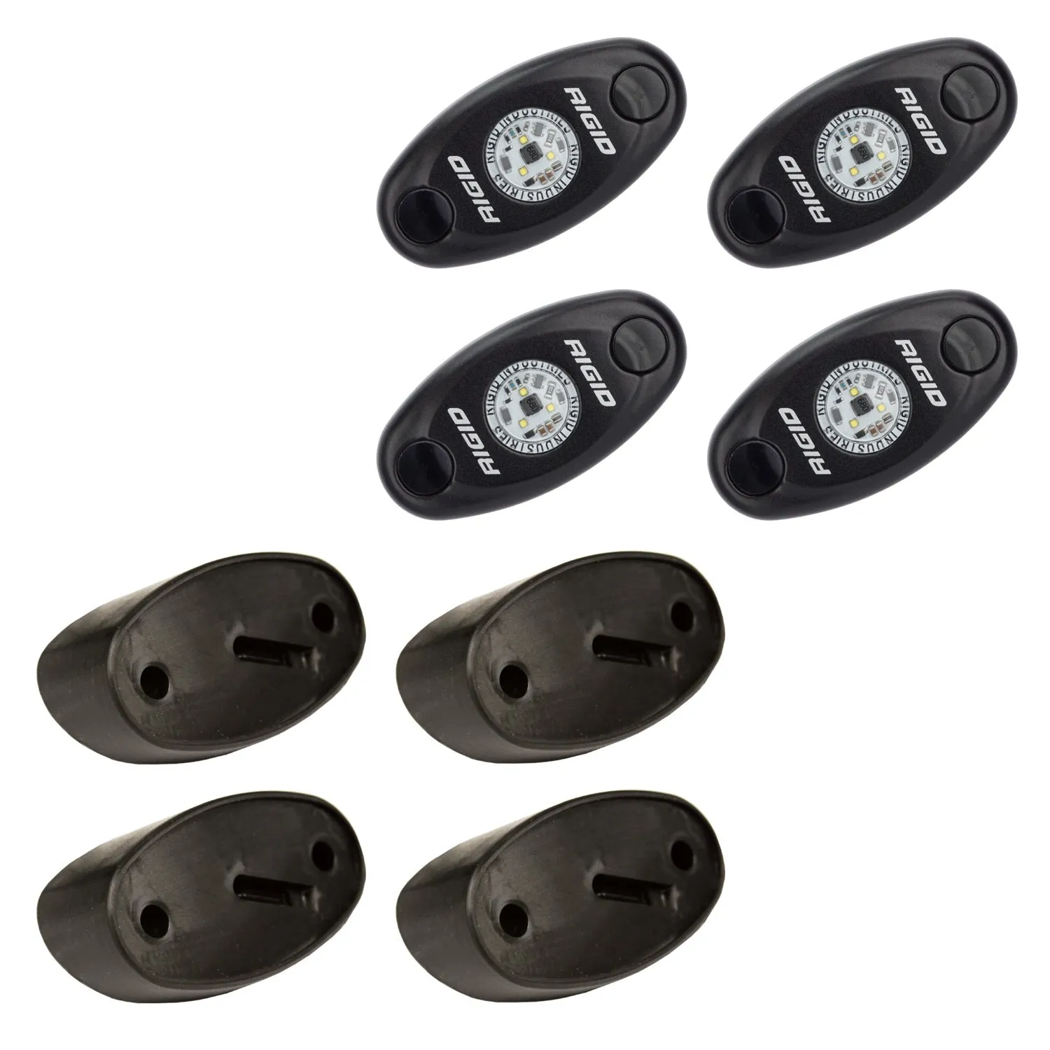 RIGID A-Series LED Universal Rock Light Kit High Power Cool White Set Of 4