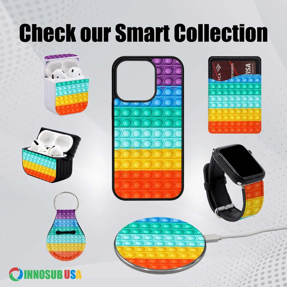 Sublimation Phone Cases for iPhone 11/12/13/14/15 | Rubber | Aluminum | Glass | Flip Wallet