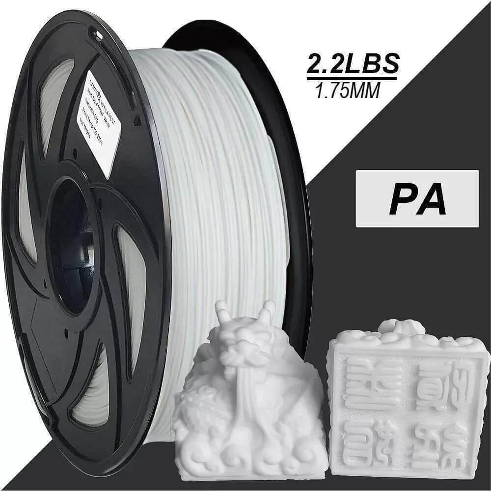 Tronxy 3D Printer 3D Printing White Nylon Filament 1.75 mm, 2.2 LBS (1KG)