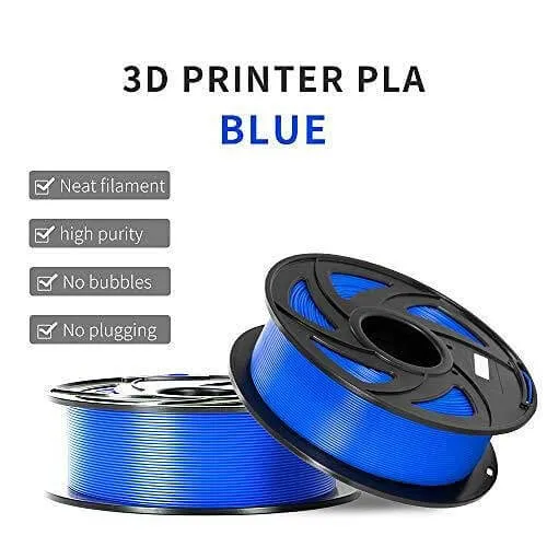 Tronxy 3D Printer PLA Silk Filament 1.75mm Blue 1KG