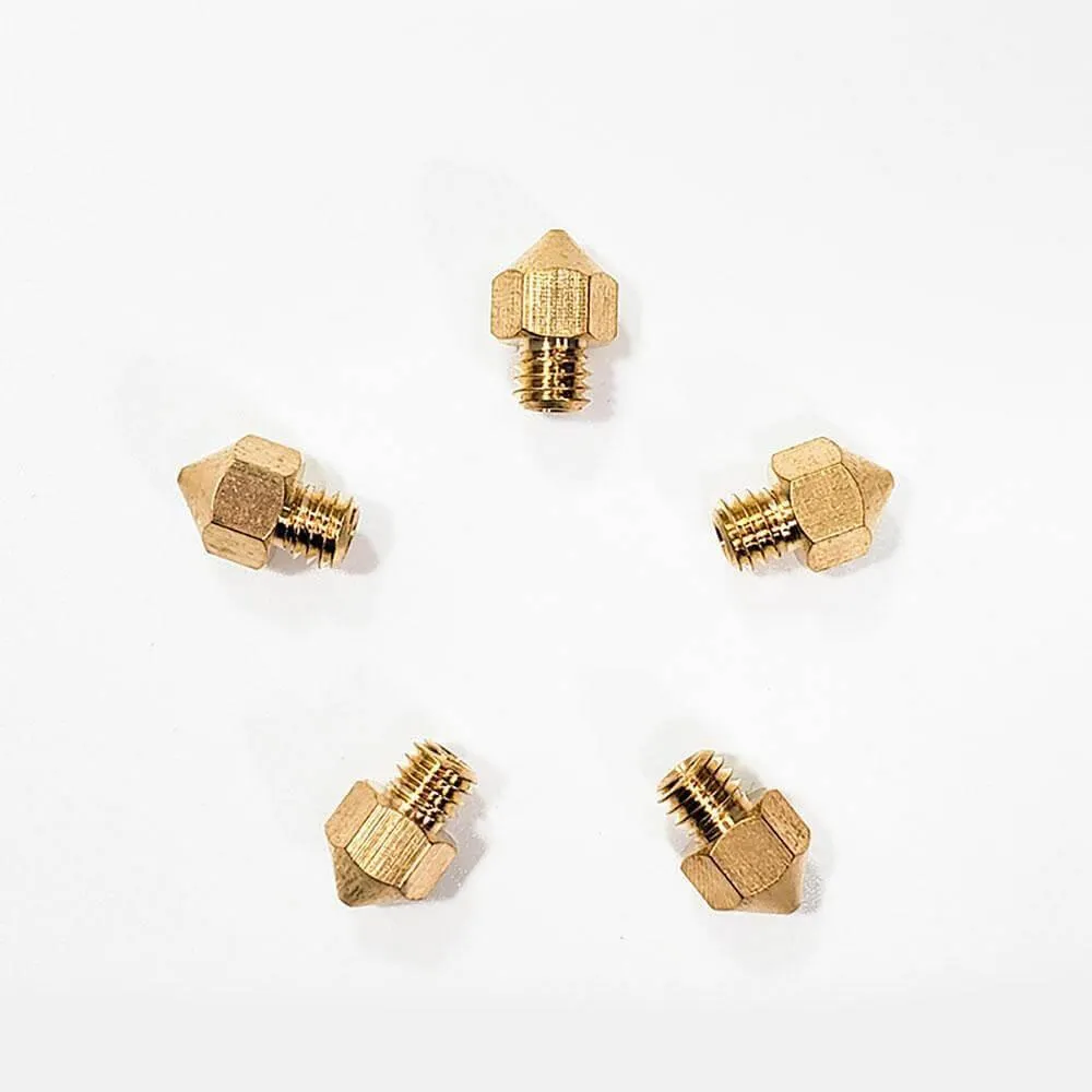 Tronxy 5pcs V5 V6 Copper Nozzles for 3D Printers