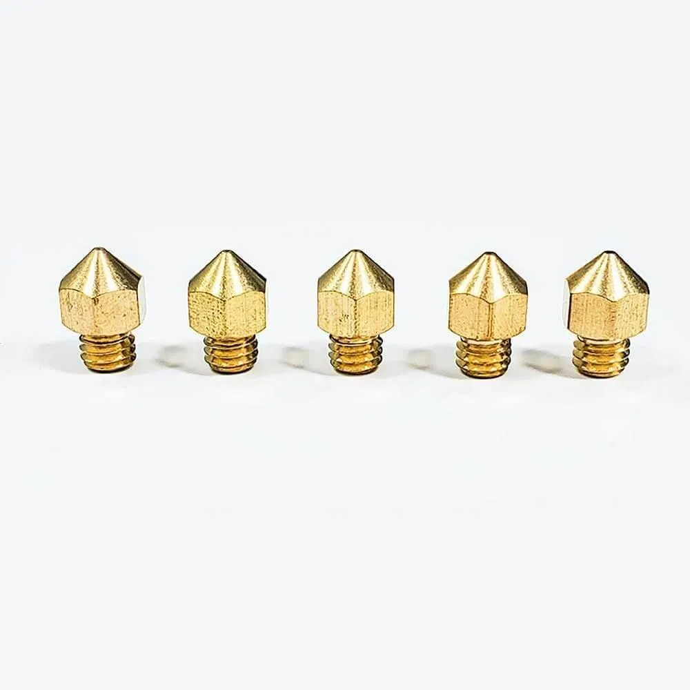 Tronxy 5pcs V5 V6 Copper Nozzles for 3D Printers