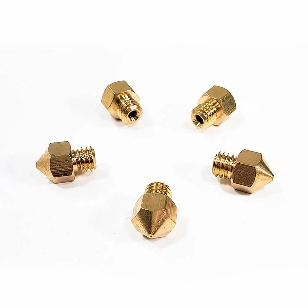 Tronxy 5pcs V5 V6 Copper Nozzles for 3D Printers