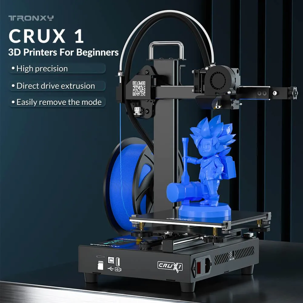 Tronxy Crux 1 Mini 3D Printer Fast Portable User-Friendly Print Size 180x180x180mm